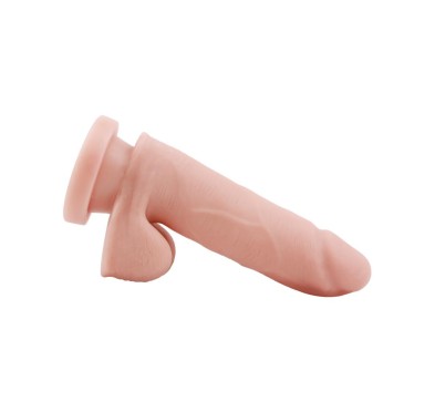 Dildo wyginane realistyczne jądra przyssawka 15cm